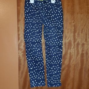 🆕️w/o tags Dark blue w/ White Diamond print Jeans